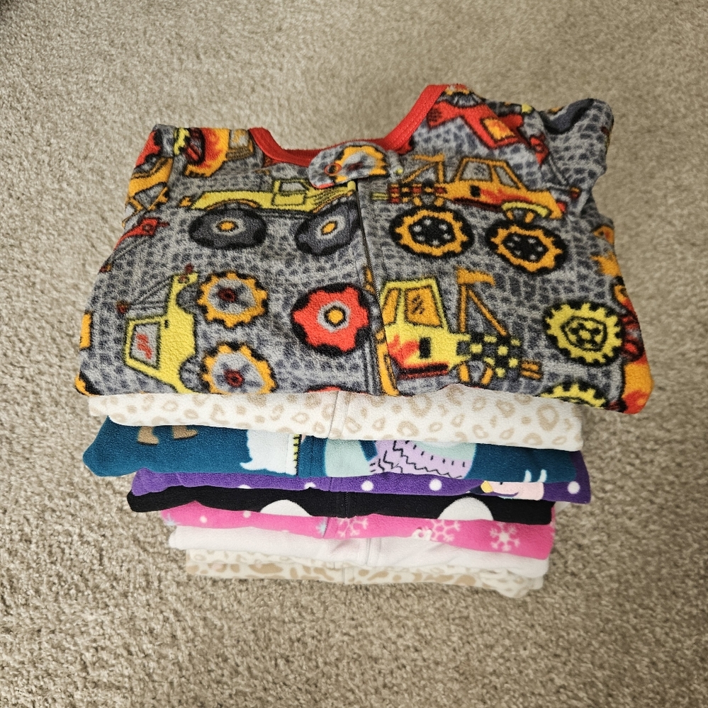Carter's Fleece Footie Jammies Lot 18M